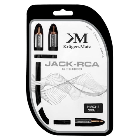 Cablul audio Jack 3.5mm la 2x RCA 3m – Conexiuni Stereo de Înaltă Calitate pentru Sistemul Tău Home Audio [1]