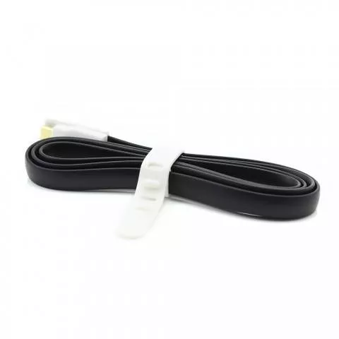 Cablu Micro USB 90cm USB 2.0 OEM, conector micro USB tata și USB A tata, placat cu aur, cablu plat. [4]