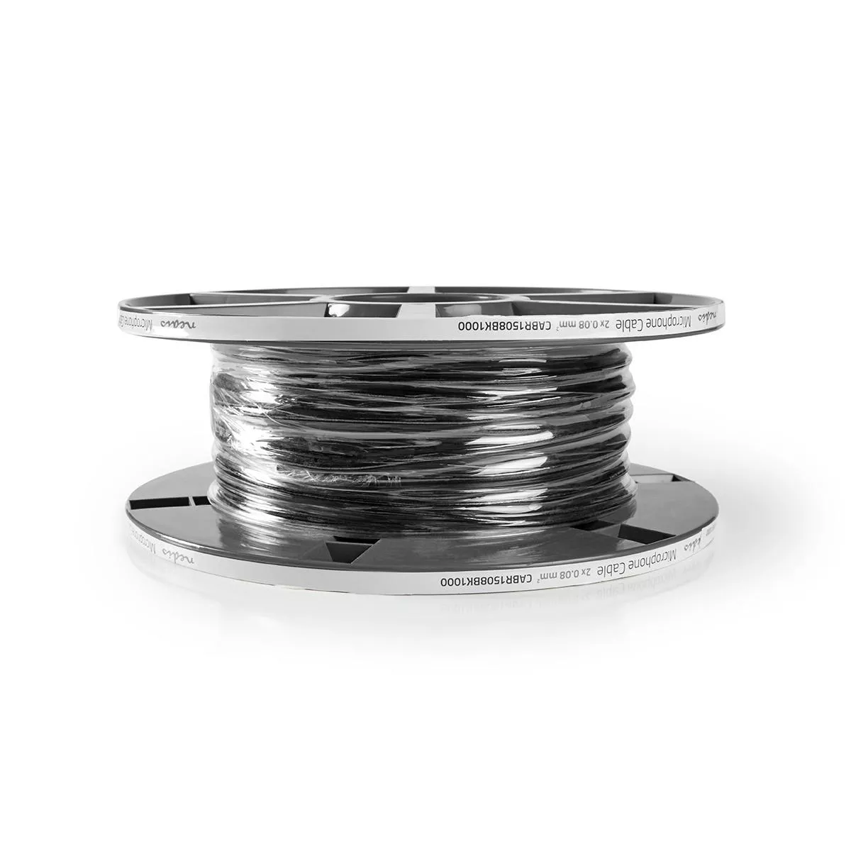 Cabluri microfon - Cablu microfon 2x0.08mm² OFC grosime totală 3mm negru Nedis CABR1508BK1000 – IoElectronice.ro