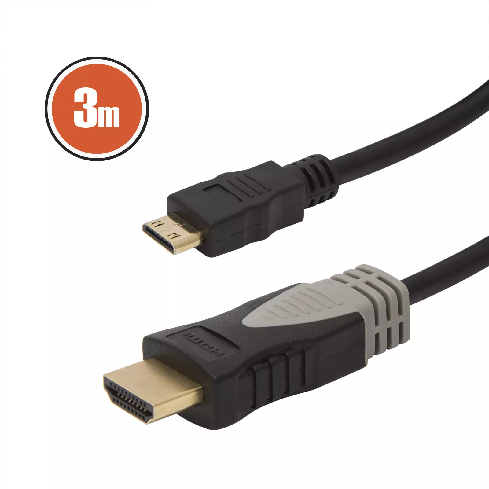 Cabluri HDMI - Cablu mini HDMI 3m aurit – Conexiune de înaltă calitate – IoElectronice.ro