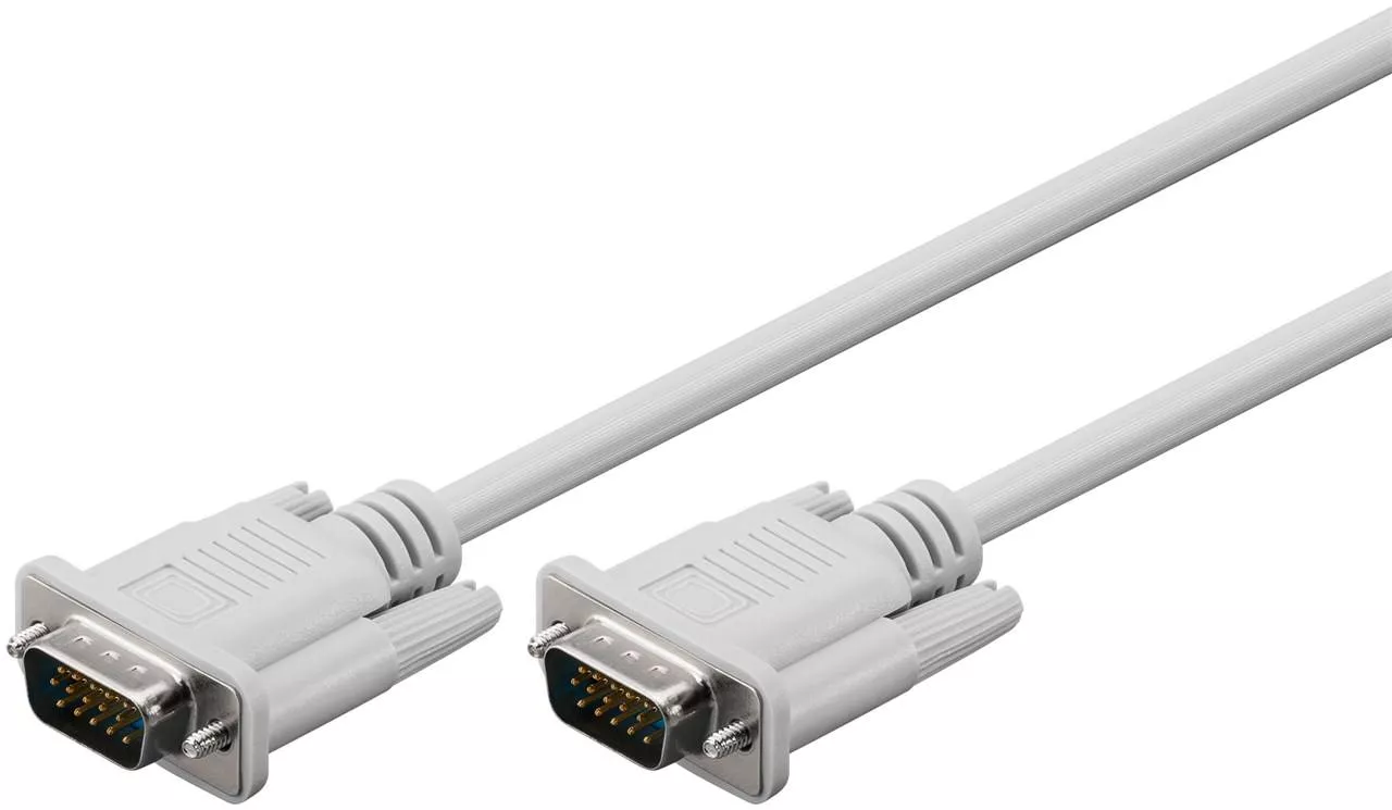 Cabluri VGA - Cablu monitor VGA 15p HD tata - 15p HD tata 2m dublu ecranat Goobay