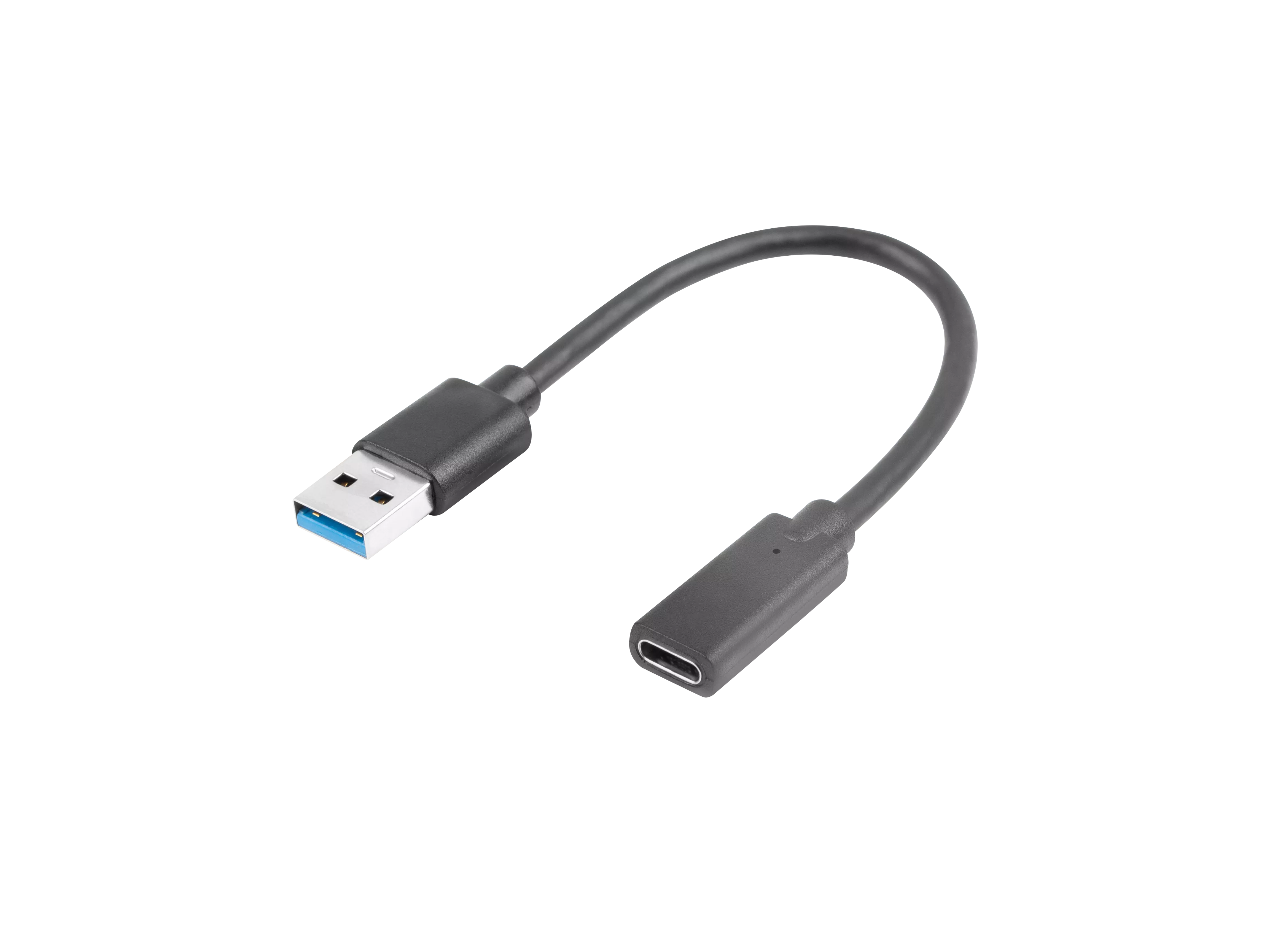Cabluri telefon-tableta - Cablu OTG USB 3.0 A tata - USB 3.1 mama 0.1m negru
