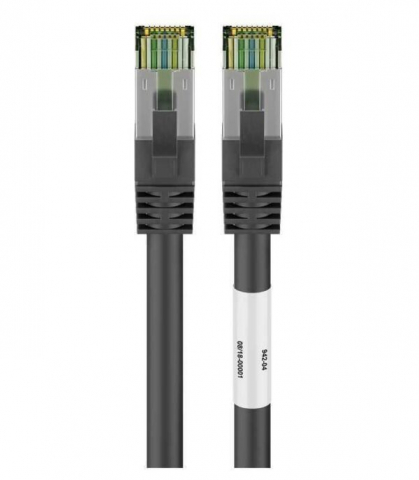 Cablu patchcord Cat8.1 SFTP 3m, RJ45 cupru negru, de înaltă viteză 2000MHz pentru rețele Ethernet performante [1]