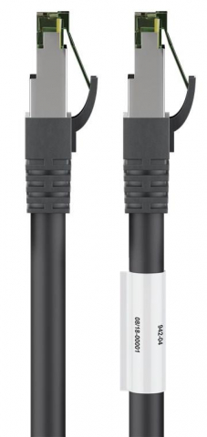 Cablu patchcord Cat8.1 SFTP 3m, RJ45 cupru negru, de înaltă viteză 2000MHz pentru rețele Ethernet performante [3]