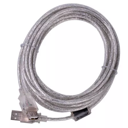 Cablu prelungitor USB 2.0 ecranat 5m Cabletech USB A tata - USB A mama argintiu [1]