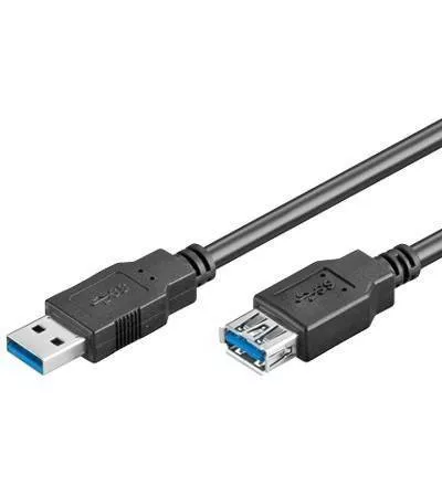 Cabluri USB - Cablu prelungitor USB 3.0 USB A tata la mama 1.8m Goobay – IoElectronice.ro