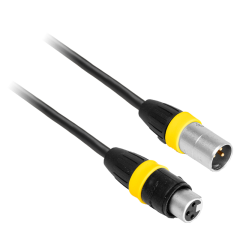 Cabluri XLR - Cablu PROFESIONAL audio DMX IP65 XLR tata - XLR mama 5m 18-5558 BST – IoElectronice.ro