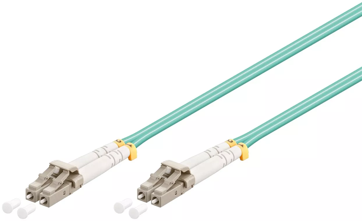 Cabluri retea RJ45 - Cablu profesional Optic cu fibră LC-duplex - LC-duplex 15m Goobay – IoElectronice.ro