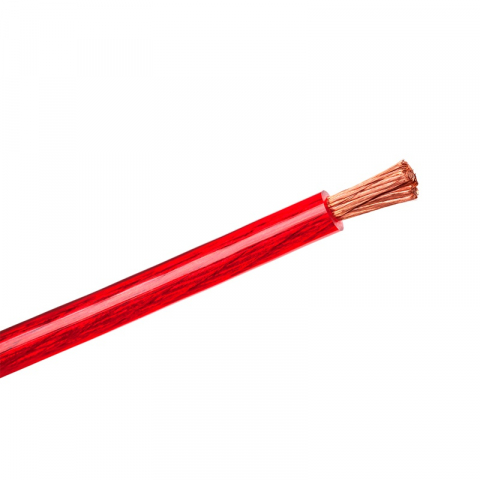 Cabluri auto de alimentare - Cablu de putere profesional 6GA, cupru roșu, 13.29mm², 7.8mm diametru, 1m Peiying - Performanță și fiabilitate