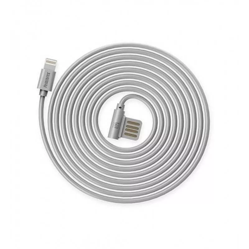 Cabluri telefon-tableta - Cablu Remax Rayen iPhone RC-075 Argintiu 1m – IoElectronice.ro