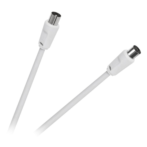 Cabluri TV - Cablu RF video alb 5m mama-tata coaxial – IoElectronice.ro