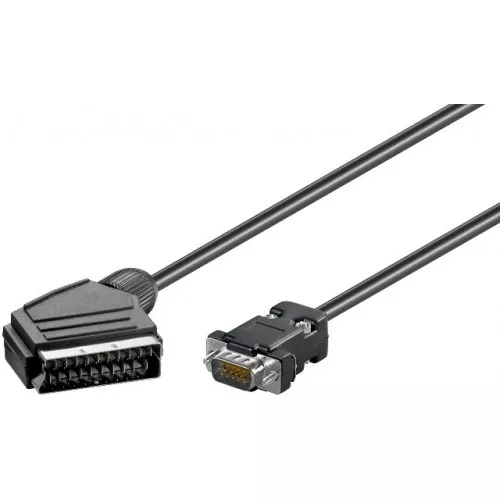 Cabluri Scart s-video - Cablu SCART la VGA 15 pini monitor 5m Goobay – IoElectronice.ro