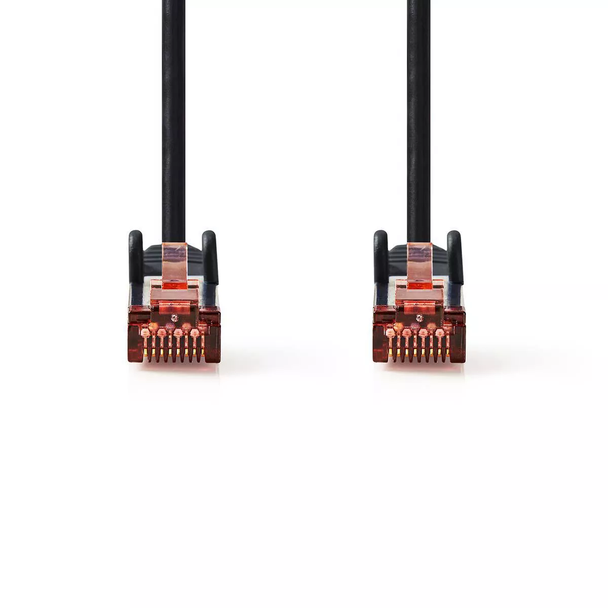 Cablu SFTP Cat6 30m negru RJ45 tata - RJ45 tata Nedis, 27AWG, placat cu aur, 250MHz [1]