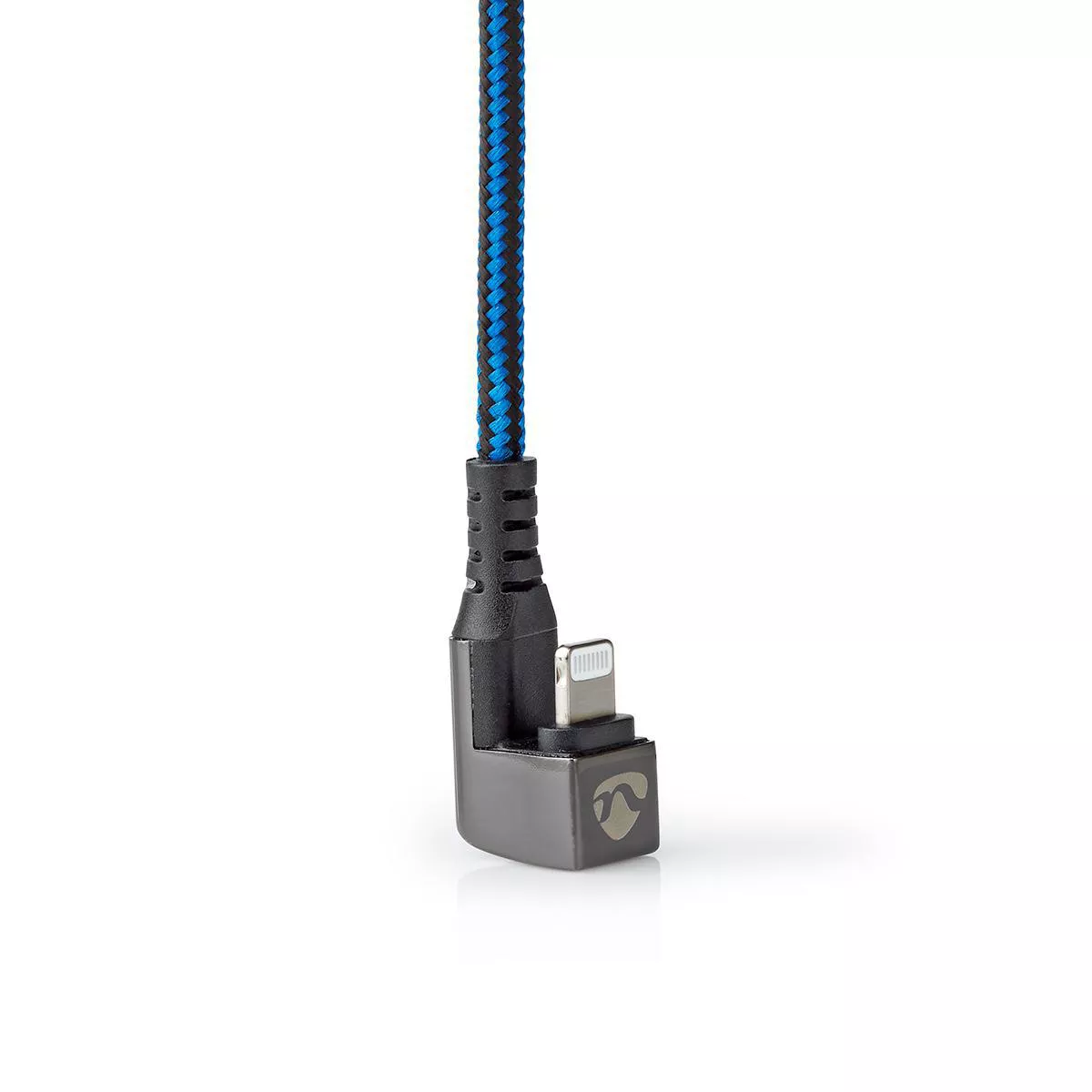 Cablu sincronizare USB Type C - Lightning 1m NEDIS OFC Oxigen Free USB 2.0 albastru/negru [3]