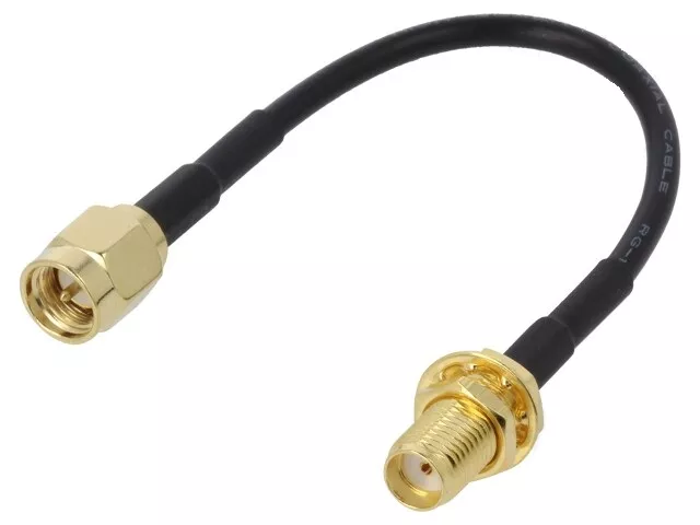Conectica - Cablu SMA tata - SMA mama drept 10cm AD.ANT.013