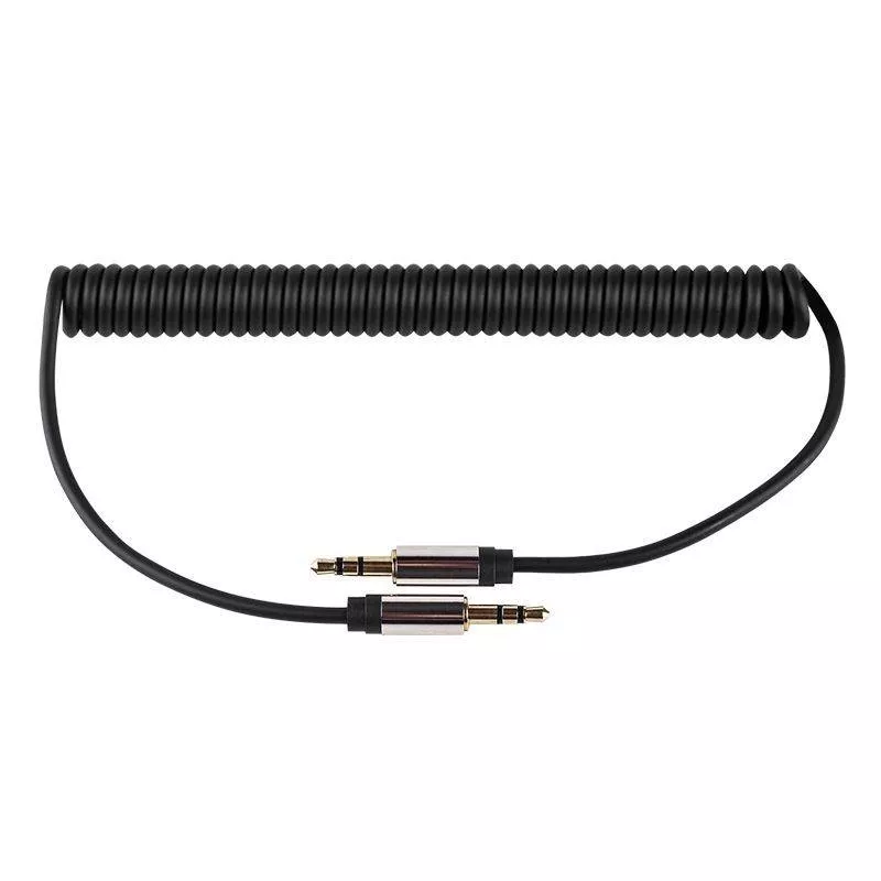 Cabluri Jack - Cablu spiralat Jack 3.5 mm STEREO tata-tata 1m M-LIFE – IoElectronice.ro