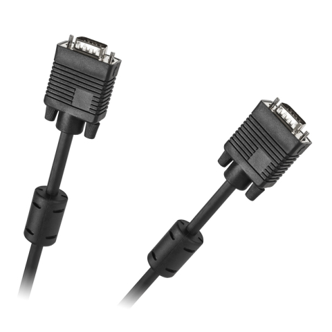 Cabluri VGA - Cablu SVGA tata-tata 1.5m dublu ecranat cu ferită negru