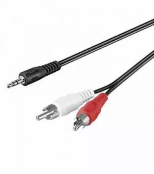 Cabluri Jack - Cablu tata Jack 3.5 mm stereo la 2x RCA tata 10m Goobay – IoElectronice.ro