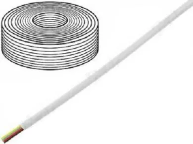 Cabluri telefon - Cablu telefon 4 fire pentru telecomunicații litat 4x28AWG alb -20/60C BQ CABLE – IoElectronice.ro