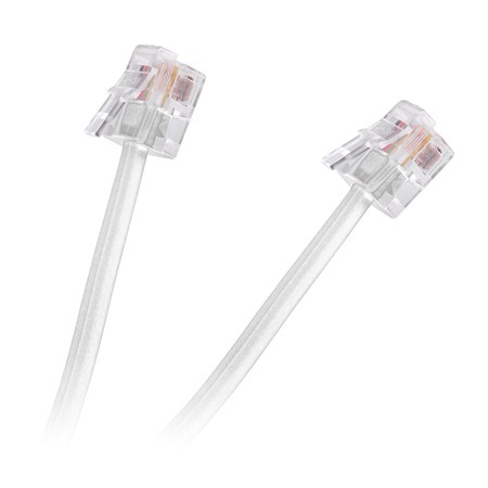 Cabluri telefon - Cablu telefon extensie alb 10m RJ11 – IoElectronice.ro