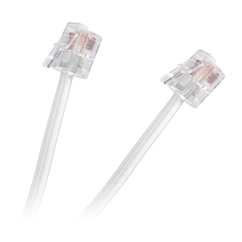 Cabluri telefon - Cablu telefon extensie alb 15m RJ11 – IoElectronice.ro