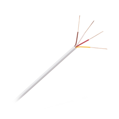 Conectica - Cablu telefonic cupru 4x0.5mm 1m alb Cabletech KAB0551