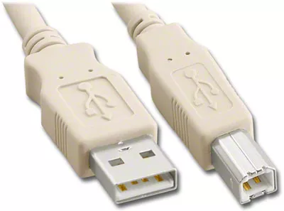Cabluri - Cablu USB 2.0 A la USB B imprimantă 1.8m crem Micro Connect Gembird – IoElectronice.ro