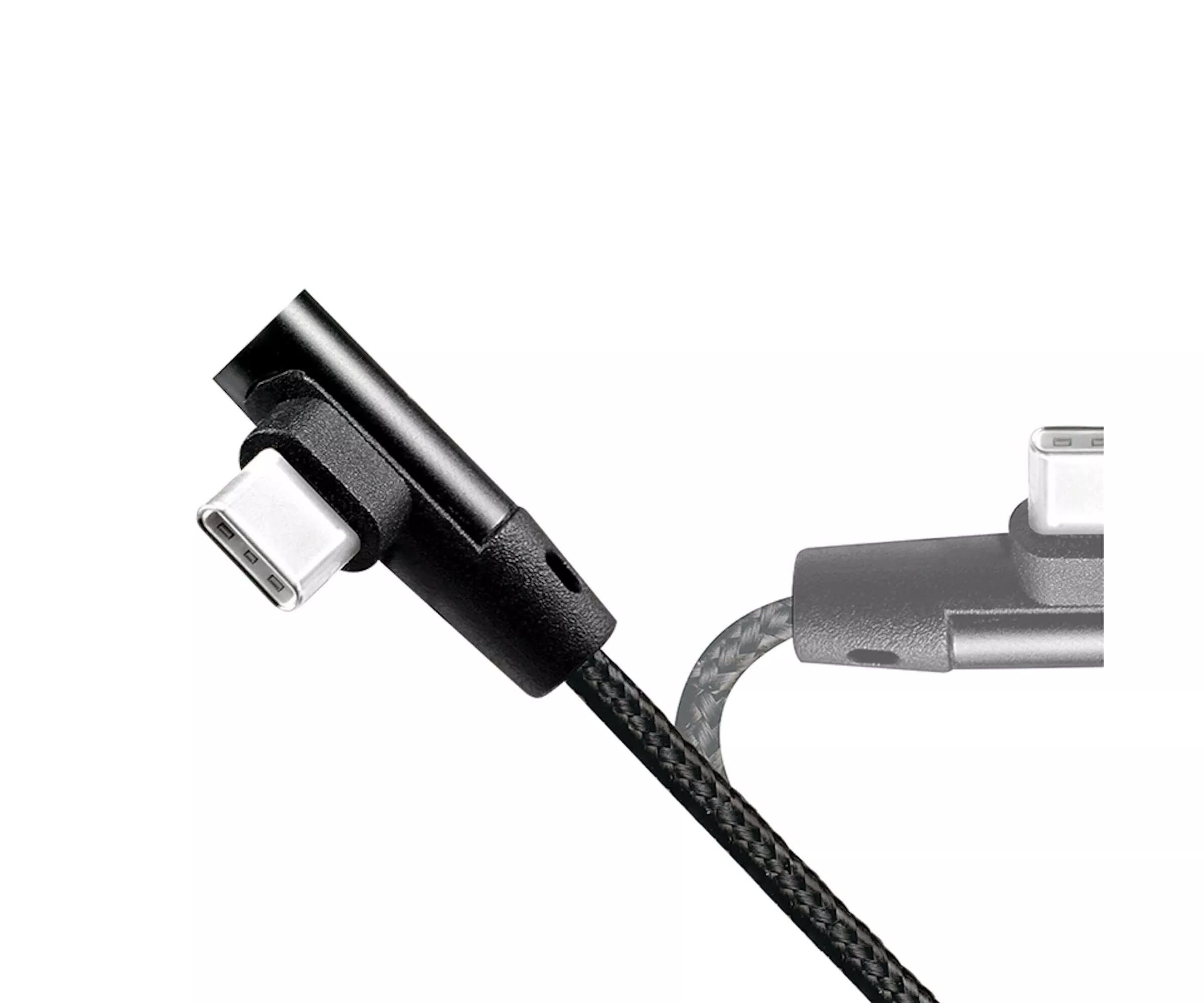 Cablu USB 2.0 A - USB Type C unghi 0.3m Logilink CU0137 pentru transfer rapid de date [1]