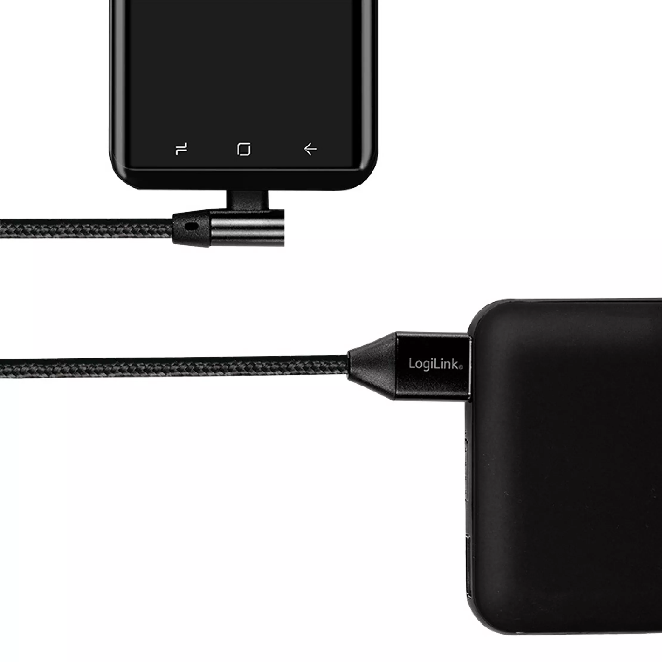 Cablu USB 2.0 A - USB Type C unghi 0.3m Logilink CU0137 pentru transfer rapid de date [2]
