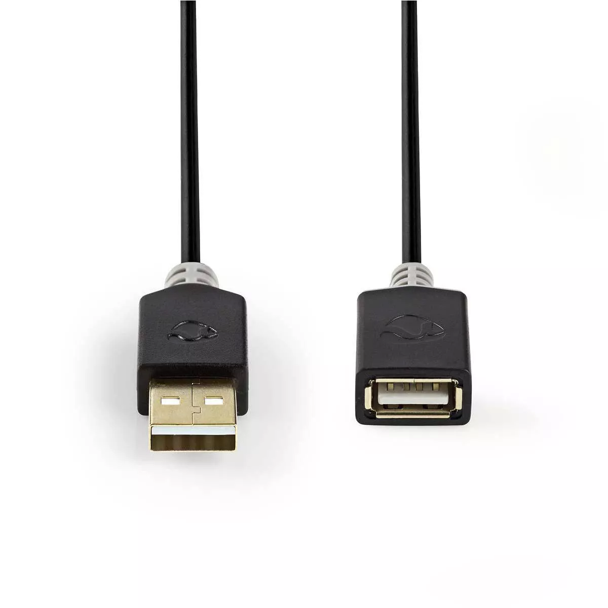 Cablu USB 2.0 A tata - USB A mama 2m Nedis, conexiune USB, lungime 2m, garanție 24 luni persoane fizice [1]