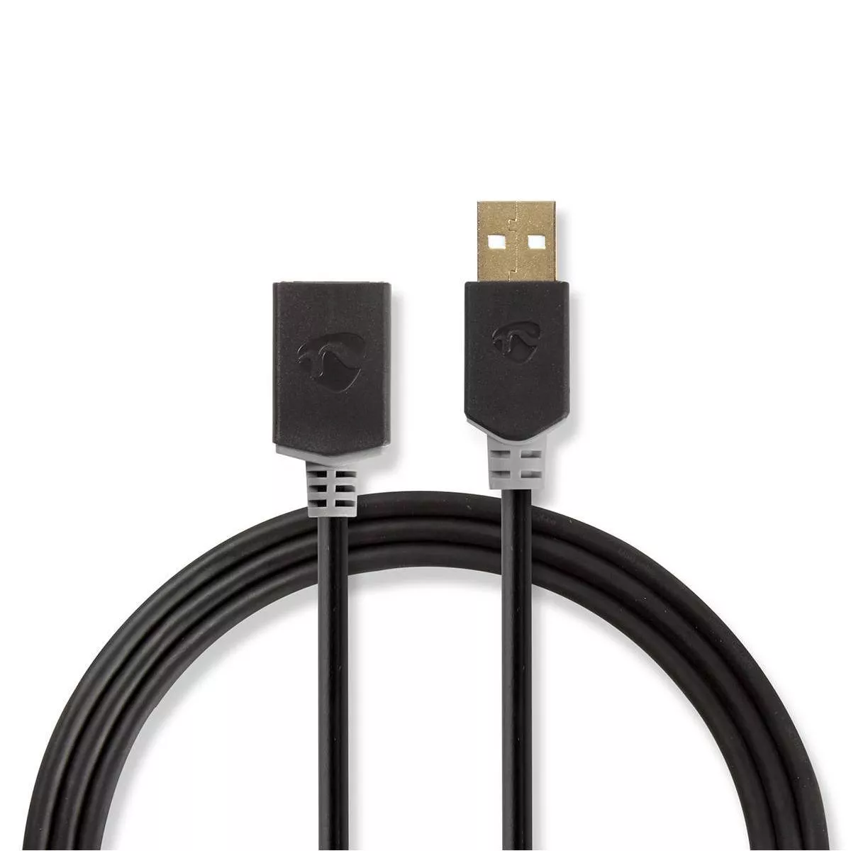 Cabluri USB - Cablu USB 2.0 A tata - USB A mama 2m Nedis – IoElectronice.ro