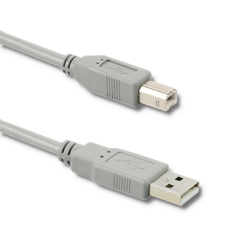 Cabluri - Cablu USB 2.0 A - USB B imprimantă 1m gri QOLTEC-50395 – IoElectronice.ro