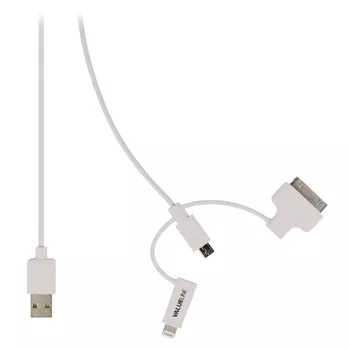 Cabluri telefon-tableta - Cablu USB 2.0 - micro USB lightning 30p 1m alb VALUELINE – IoElectronice.ro