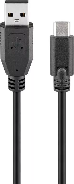 Telefoane-tablete - Cablu USB 2.0 tata la USB Type C tata 0.5m negru Goobay – IoElectronice.ro