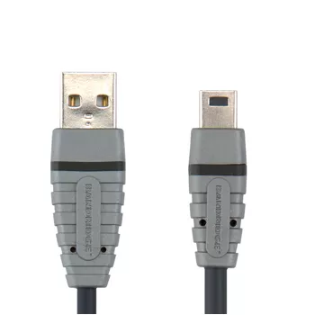 Cablu USB 2.0 A tata - Mini 5 pini 2m BANDRIDGE pentru transfer de date și încărcare dispozitive [1]