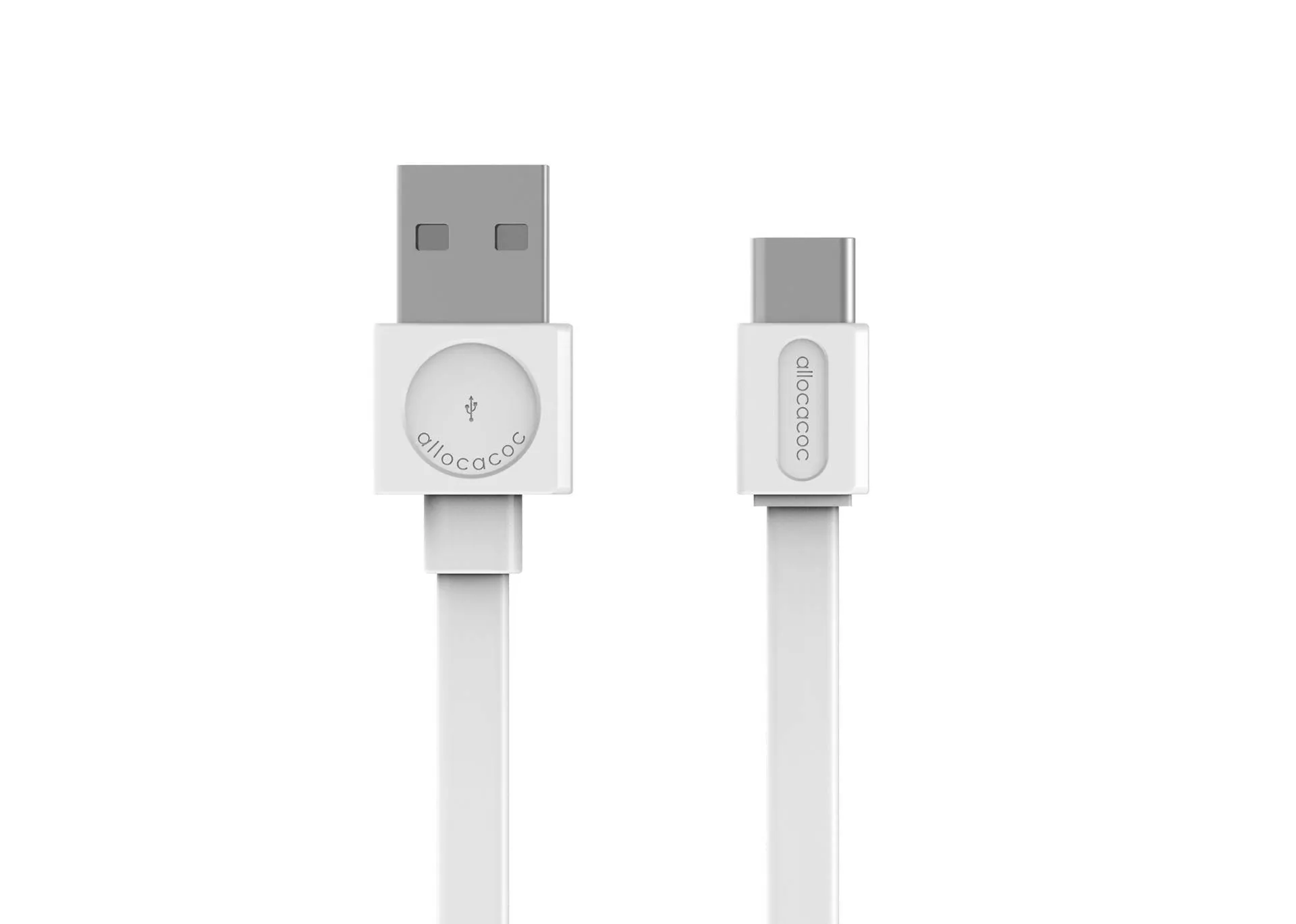 Cabluri telefon-tableta - Cablu USB 2.0 - USB Type C 1.5m alb Allocacoc – IoElectronice.ro