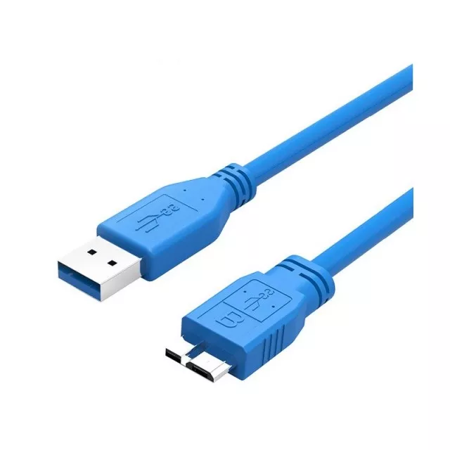 Cabluri - Cablu USB 3.0 la micro USB 0.5m albastru – IoElectronice.ro