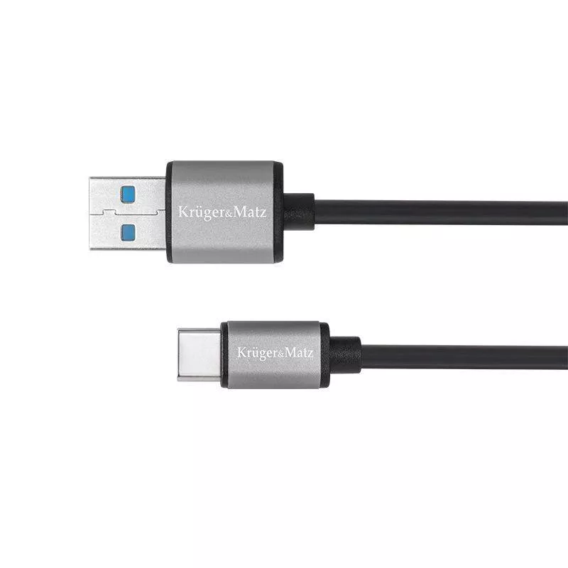 Cabluri telefon-tableta - Cablu USB 3.0 - USB Type C 5GBps 1m KRUGER&MATZ – IoElectronice.ro