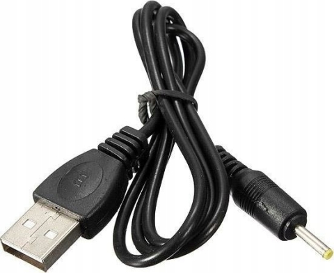 Conectica - Cablu USB A mufa - DC 2.5/0.7 mufa drept negru 0.8m 5-50°C AKYGA AK-DC-02