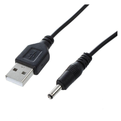 Cabluri - Cablu USB A mufa - DC 3.5/1.35 mufa negru 1.8m 24AWG GEMBIRD CC-USB-AMP35-6 – IoElectronice.ro