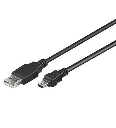 Cabluri telefon-tableta - Cablu USB A tata la mini USB tata 1.8m Goobay – IoElectronice.ro