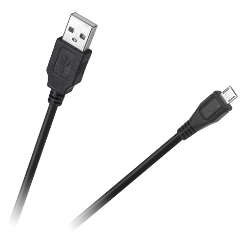 Micro USB - Cablu USB A tata - micro USB tata 0.2m ECO-LINE Cabletech – IoElectronice.ro