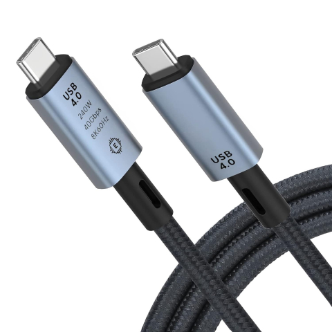 Cabluri telefon-tableta - Cablu USB-C tata la USB-C tata 1m v3.0 240W 40Gbps 8K 60Hz – IoElectronice.ro