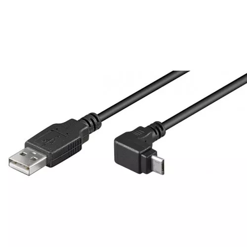 Micro USB - Cablu USB la 5 pini micro USB 90° 1.8m Goobay – IoElectronice.ro