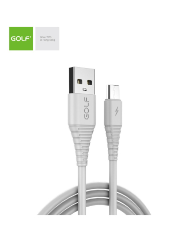 Micro USB - Cablu USB la micro USB Golf Flying Fish Fast Cable 3A alb 1m GC-64m – IoElectronice.ro