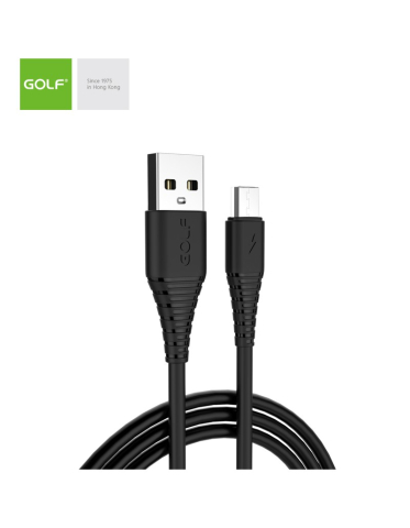 Micro USB - Cablu USB la micro USB Golf Flying Fish Fast Cable 3A negru 1m GC-64m – IoElectronice.ro