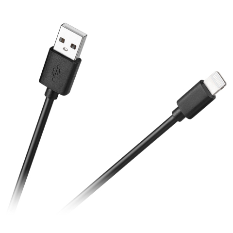 Cabluri telefon-tableta - Cablu USB - lightning 1m negru Cabletech KPO3946 – IoElectronice.ro