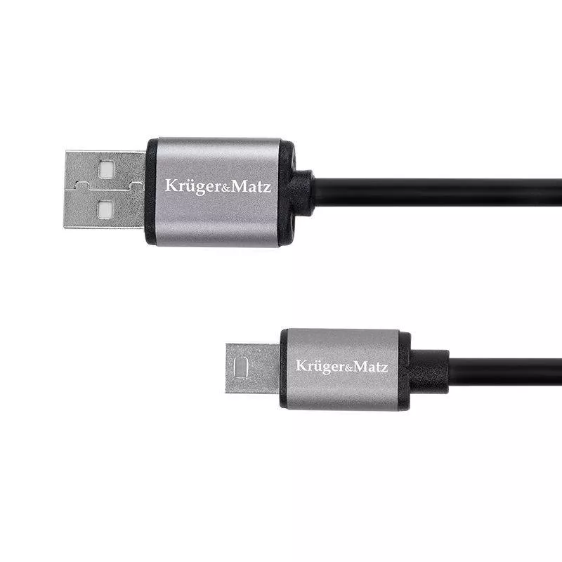 Mini USB - Cablu USB - mini USB 1m BASIC Kruger&Matz – IoElectronice.ro