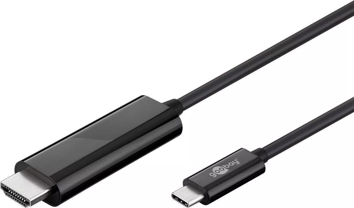 Cabluri - Cablu USB-C la HDMI 4K 1.8m GOOBAY – Conexiune Rapidă pentru Mac/PC, Plug & Play, HDCP 2.2
