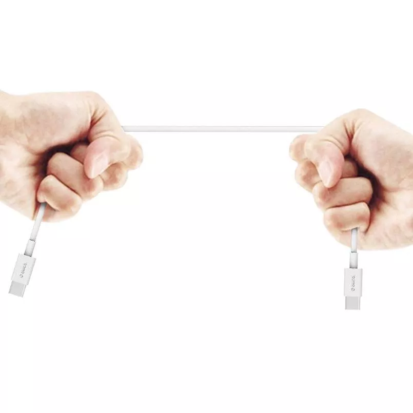 Cablu USB Type C tata-tata 1m alb Orico BCU-10 rotund [1]
